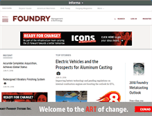 Tablet Screenshot of foundrymag.com